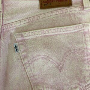 Levi's 501 S Light Pink acid wash